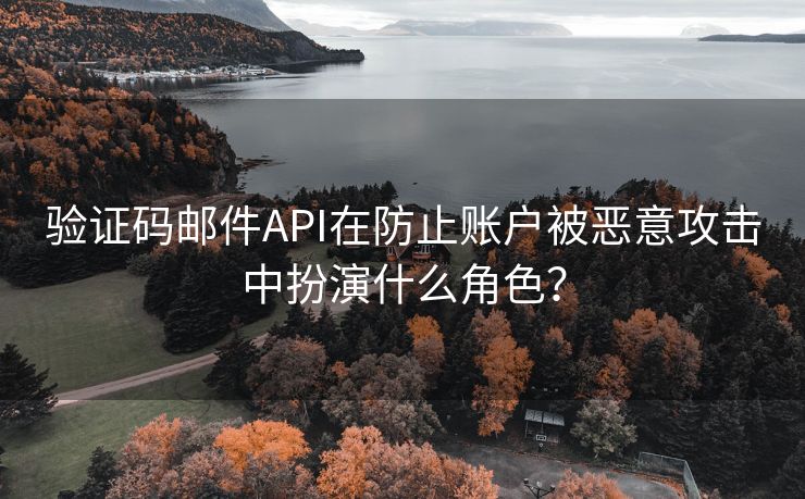 验证码邮件API在防止账户被恶意攻击中扮演什么角色？