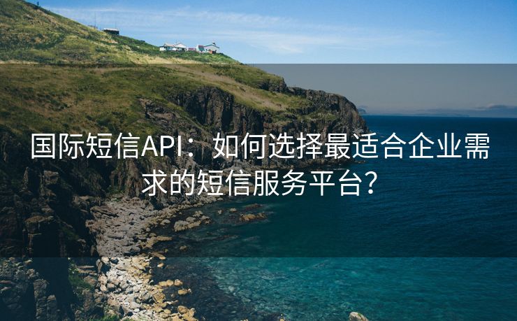 国际短信API：如何选择最适合企业需求的短信服务平台？