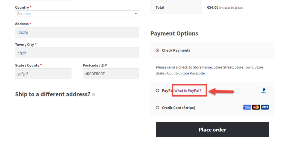 WooCommerce 教程：如何删除 “什么是 PayPal？” 在结算查看页面