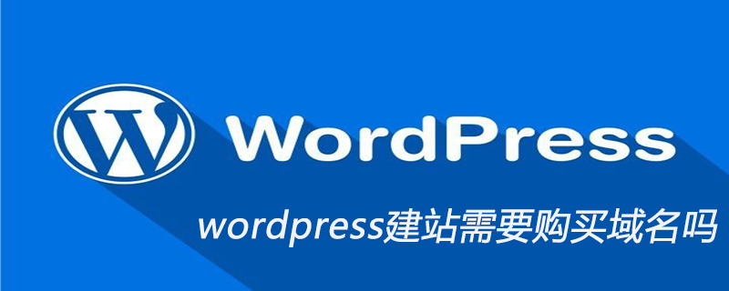 wordpress建站需要购买域名吗