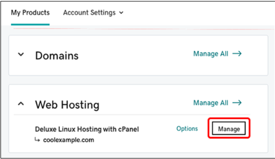 GoDaddy主机添加一个子域到Linux主机账户教程