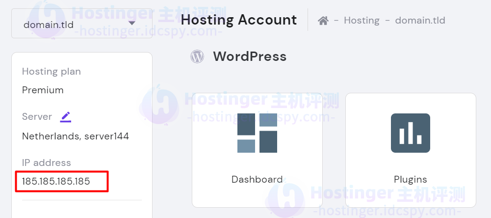 Hostinger主机哪里可以找到A记录？