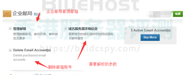 BlueHost企业邮局使用教程