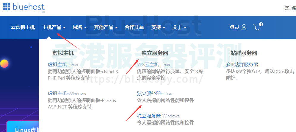 BlueHost香港服务器九折优惠码购买教程
