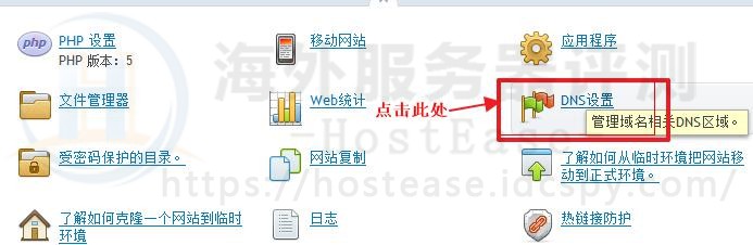 HostEase域名解析Plesk面板进入DNS管理