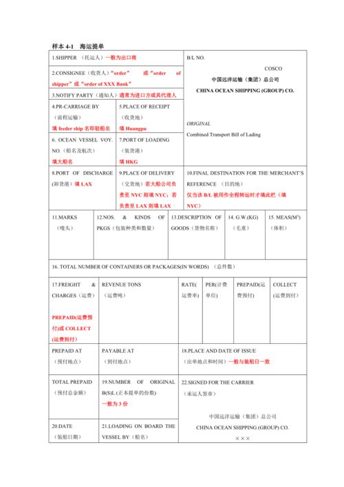 目放提单什么意思（货代所说目放是什么样的）