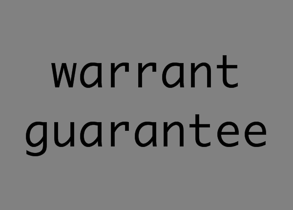 warranty和guarantee的区别（外贸人学英语）