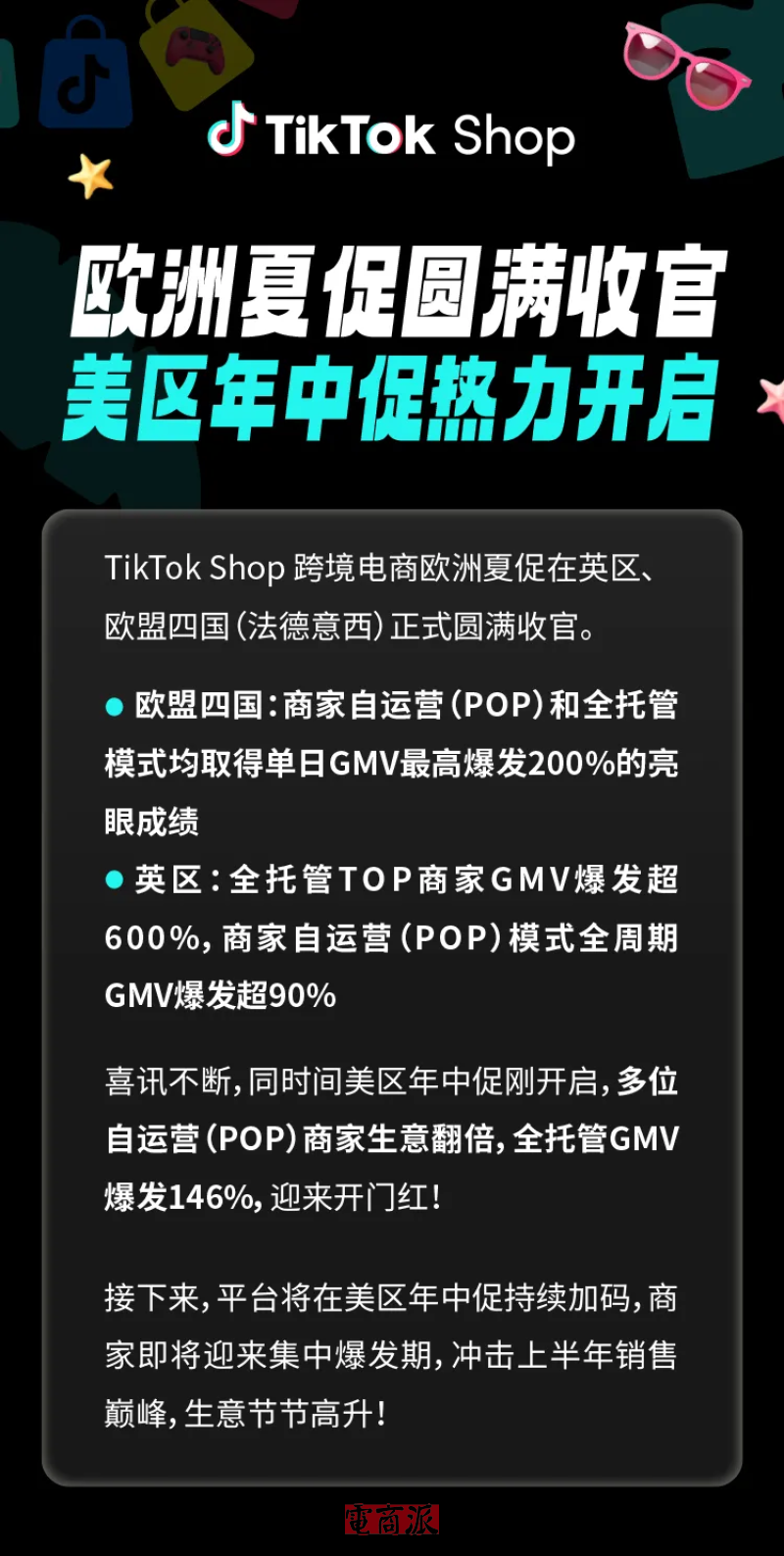 TikTok Shop欧洲夏促：欧盟四国单日爆发超200%