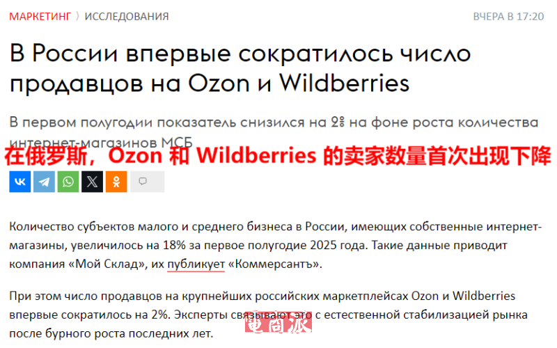 俄罗斯电商收入增长放缓,大批卖家黯然离场