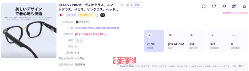 几十块的智能眼镜火遍日本,卖家直接月入百万