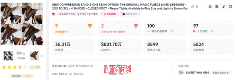 TikTok保暖赛道跑出大爆品,卖家30天狂卖8万件